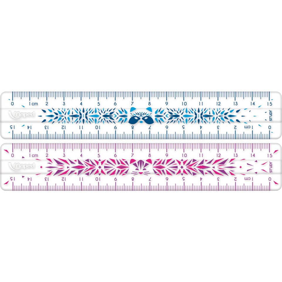 Lineal Study Fancy, 15cm, sortiert MAPED M245301 MAPED 245301 Blister