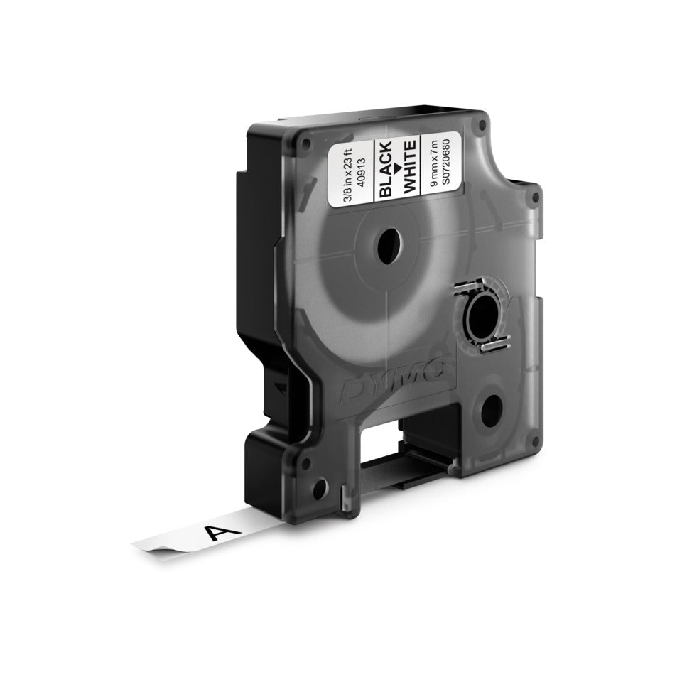 Schriftband, 9mmx7m, 10 Stück, schwarz/weiß DYMO 2093096 DYMO 2093096 9mm 7M ablösbar
