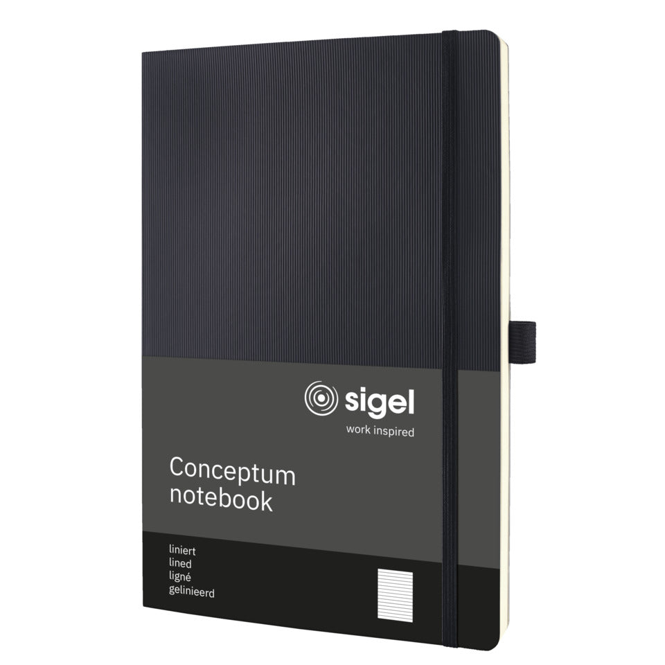 Notizbuch Conceptum, A4, Softcover, liniert, schwarz SIGEL CO311 CONCEPTUM CO311 Softcover