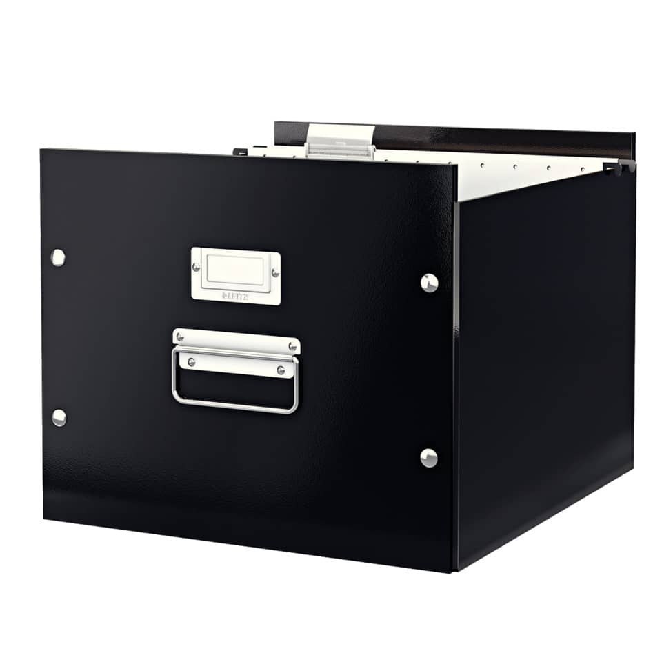 Archiv-Hängebox Click & Store WOW, Graukarton, schwarz LEITZ 6046-00-95 LEITZ 6046-00-95 click&Store