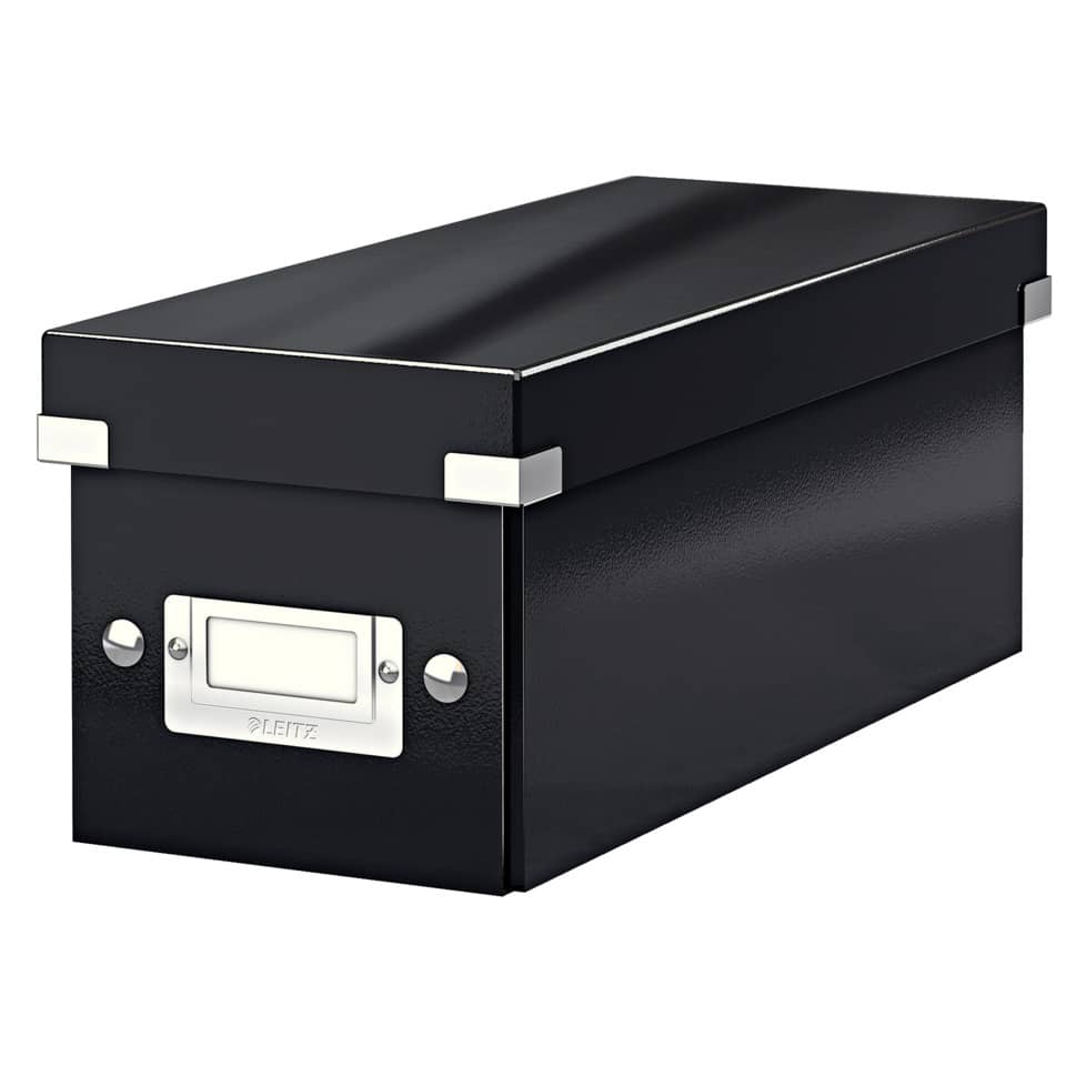 Archivbox Click & Store WOW CD, Graukarton, schwarz LEITZ 6041-00-95 LEITZ 6041-00-95 Click&Store