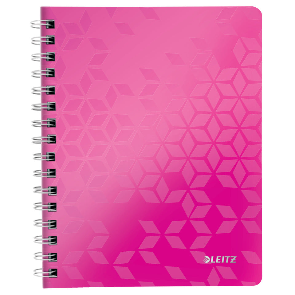 Collegeblock WOW, A5, PP, kariert, holzfrei, 80 Blatt, pink LEITZ 46410023 LEITZ 4641-00-23  80Bk kar.