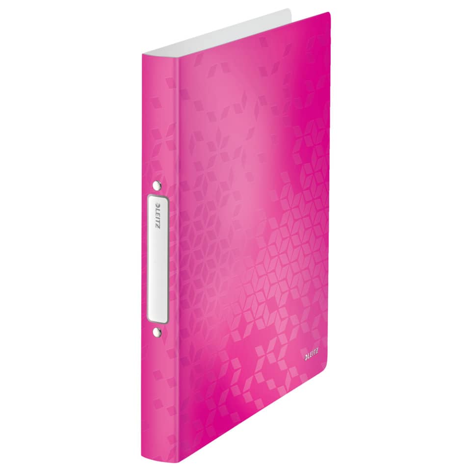 Ringbuch WOW, A4, PP, 2 Ringe, 25 mm, pink LEITZ 4257-00-23 LEITZ 4257-00-23  25mm PP