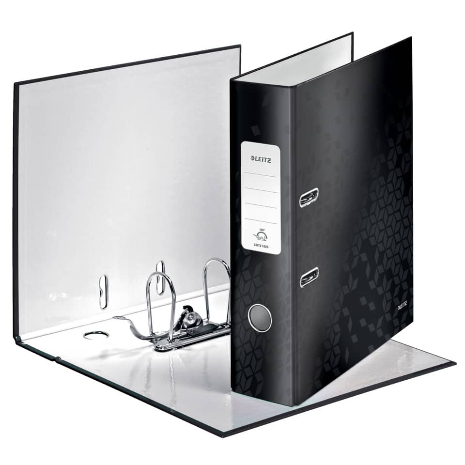 Qualitäts-Ordner 180° WOW, A4, 80mm, schwarz LEITZ 1005-00-95 LEITZ 1005-00-95 breit