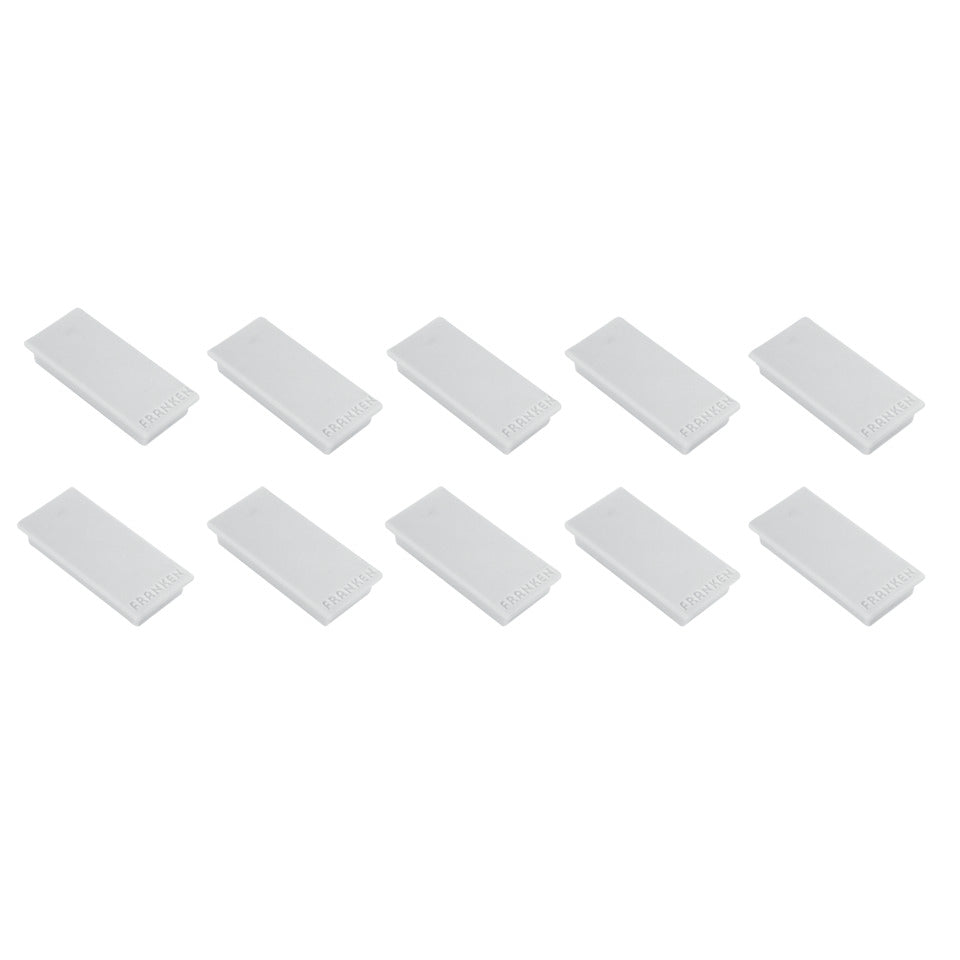 Magnet eckig, 23 x 50 mm, 1000 g, 10 Stück, grau FRANKEN HM235012 FRANKEN HM2350 12 10ST