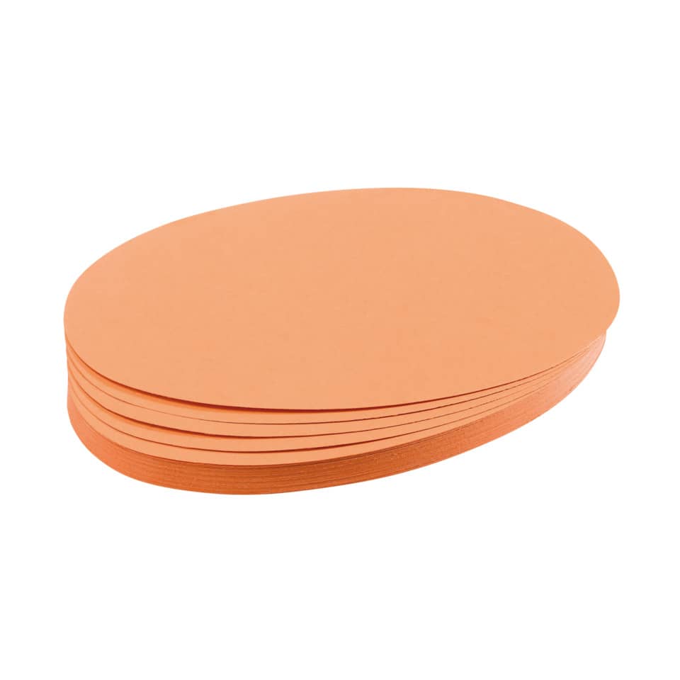 Moderationskarte Oval, 190 x 110 mm, Altpapier, 500 Stück, orange FRANKEN UMZ111905 FRANKEN UMZ111905 500ST
