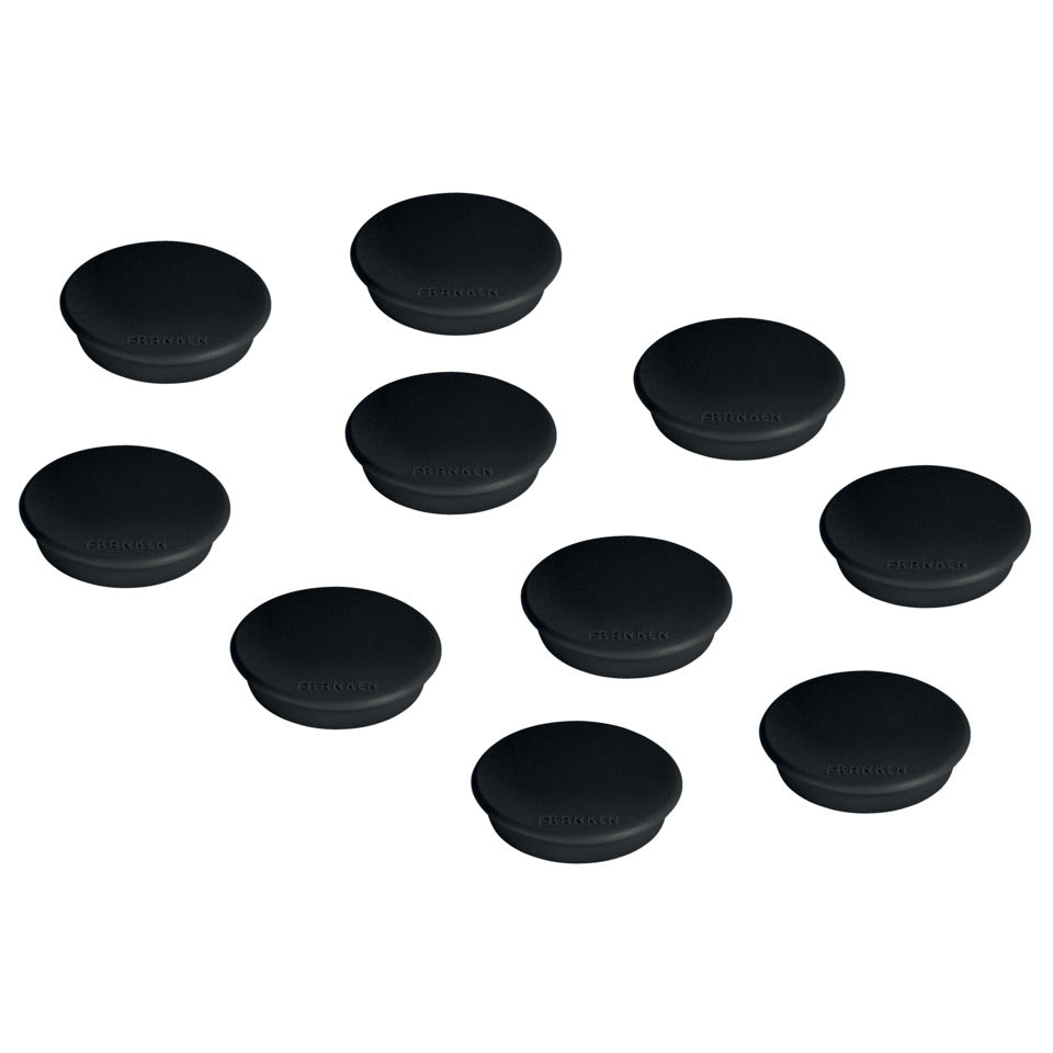 Magnet rund, 24 mm, 300 g, 10 Stück, schwarz FRANKEN HM2010 FRANKEN HM20 10 10ST