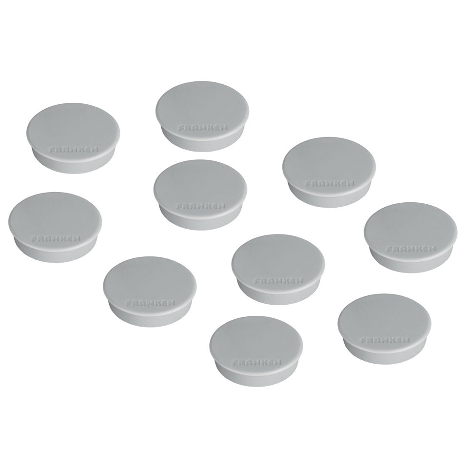 Magnet rund, 38 mm, 1500 g, 10 Stück, grau FRANKEN HM3812 FRANKEN HM38 12 10ST