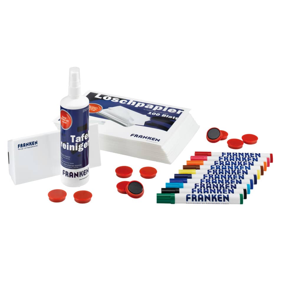 Starter Set, für Schreib-, Plan- und Rastertafeln, 122 Teile, sortiert FRANKEN Z1951 FRANKEN Z1951/son.mm