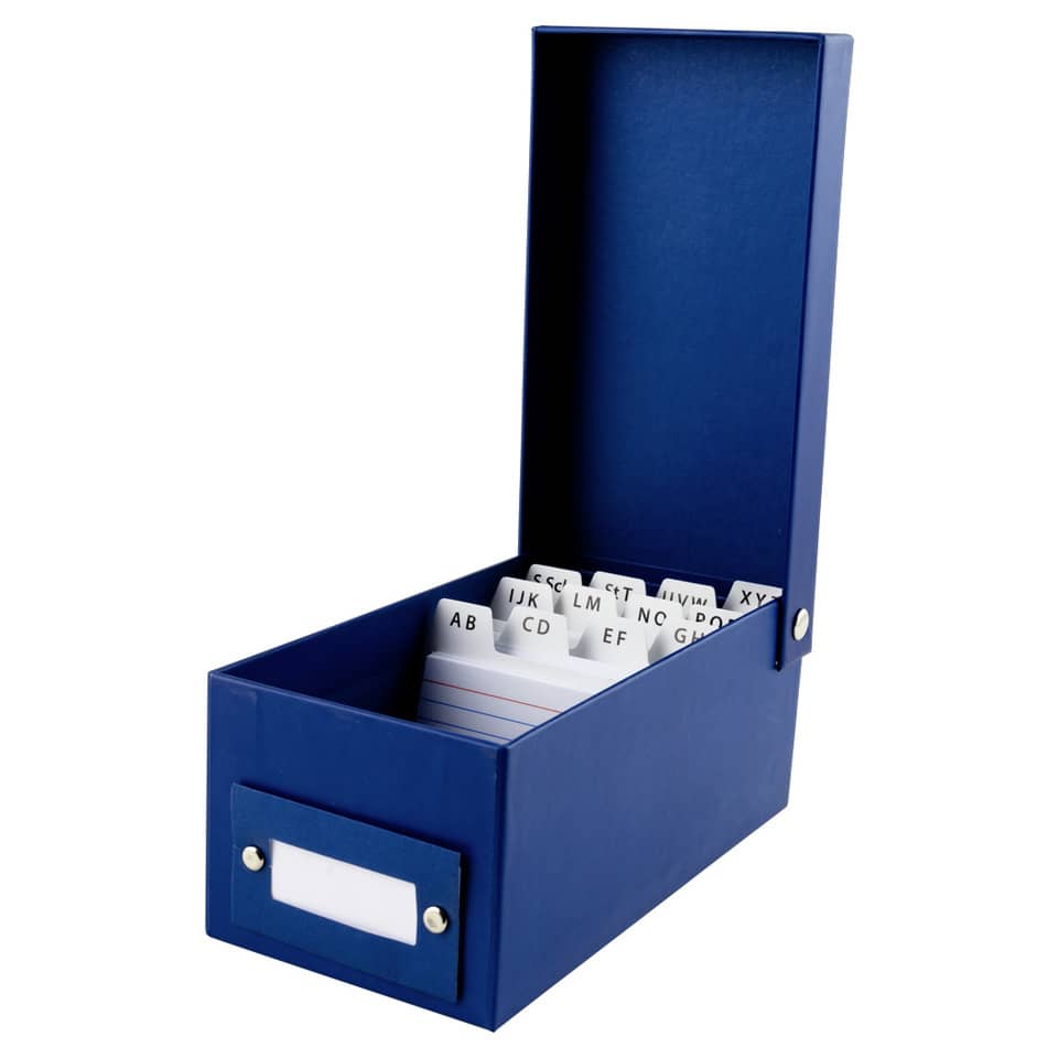 Lernkartei- und Karteikartenbox, DIN A8, inkl. 350 Karteikarten STYLEX 42669 STYLEX 42669 Pappe