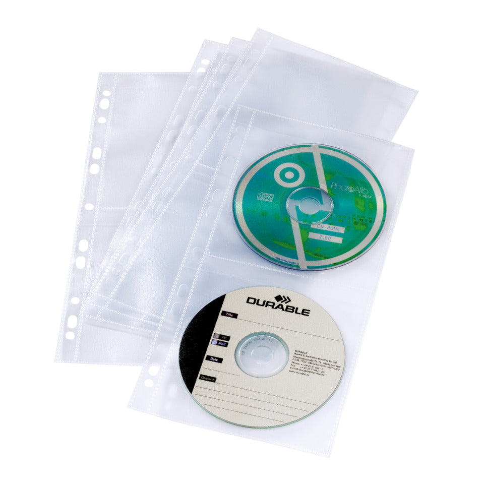CD-Hülle, A4, 5 Stück, transparent DURABLE 5282 19