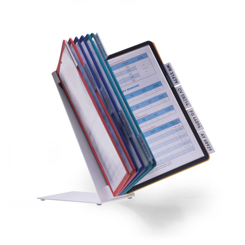 Tischständer VARIO® table 10, sortiert DURABLE 5570 00 DURABLE 5570 00 mit Tafeln