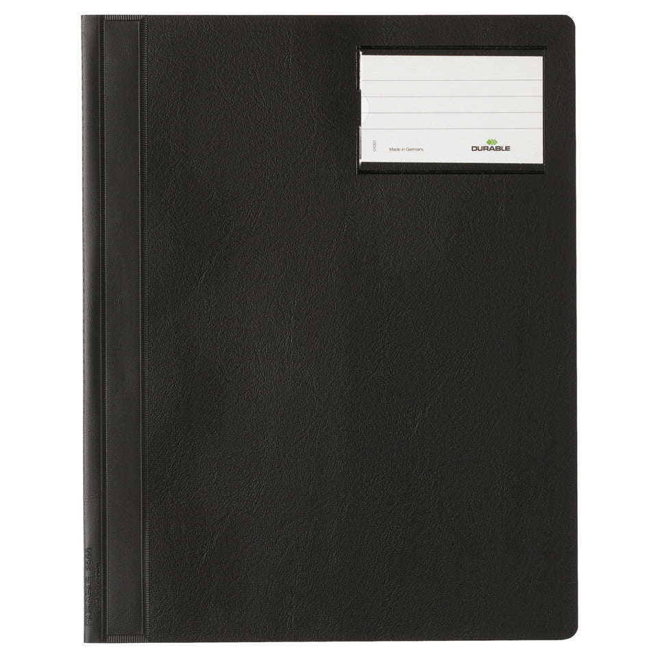 Schnellhefter, Hartfolie, DIN A4 überbreit, schwarz DURABLE 2500 01 DURABLE 2500 01 PVC
