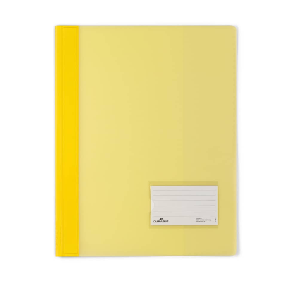 Schnellhefter DURALUX®, transluzente Folie, für A4 Überbreit, 245 x 310 mm, gelb DURABLE 2680 04 DURABLE 2680 04 Plastik