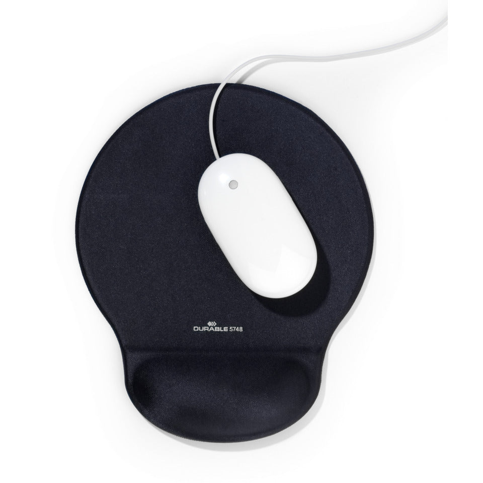 Handgelenkauflage MOUSE PAD ERGOTOP® mit Gel, textile Oberfläche, anthrazit DURABLE 5748 58