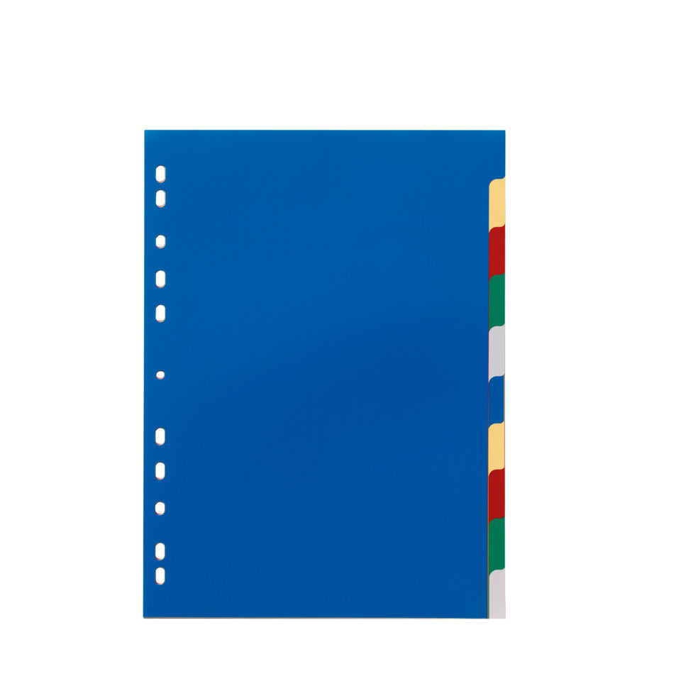 Register, PP, blanko, farbiger Verlauf, DIN A4, 210/220 x 297 mm, 10 Blatt DURABLE 6740 27 DURABLE 6740 27 farbige Taben