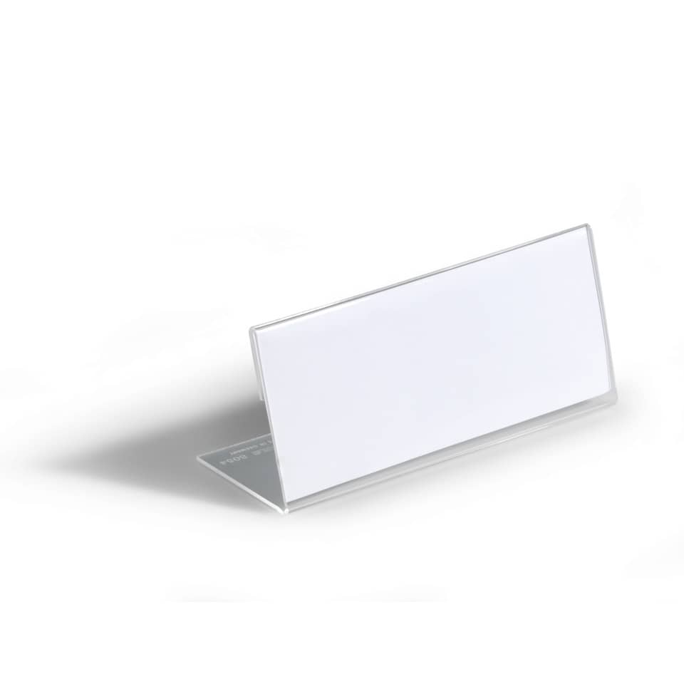 Tischschild, 63x150mm, 10 Stück, transparent DURABLE 8054 19 DURABLE 8054 19 61x150mm