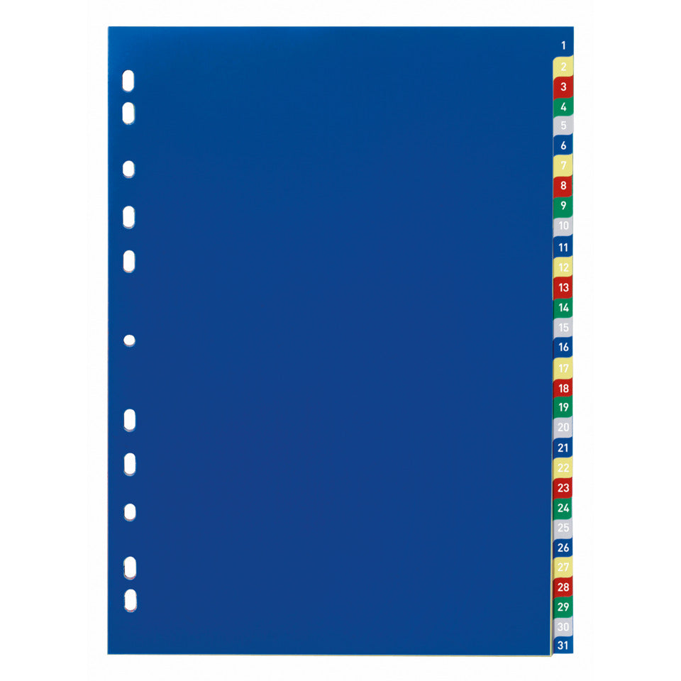 Zahlenregister 1-31, A4, Kunststoff DURABLE 6756.27