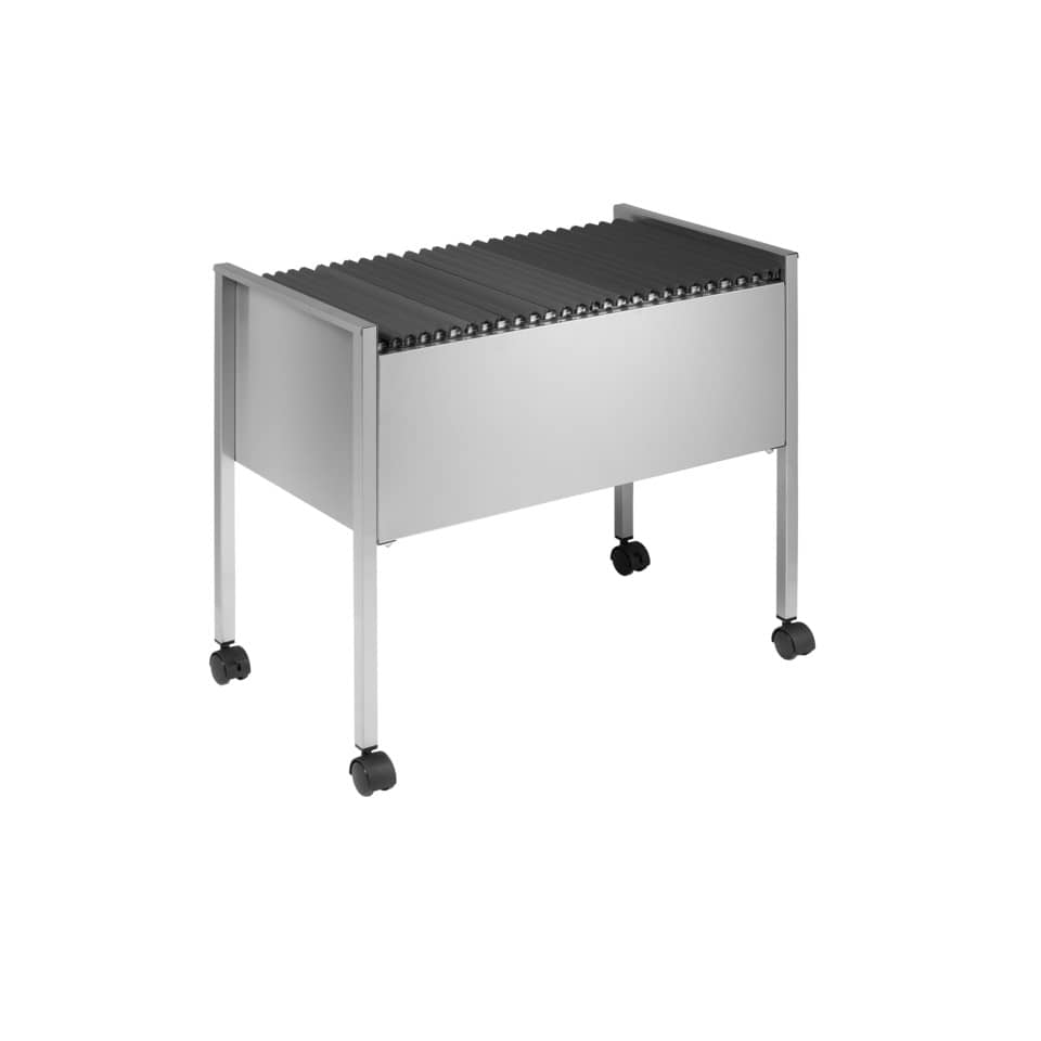 Hängemappenwagen ECONOMY 80 A4, für ca. 80 Hängemappen A4, metallic silber DURABLE 3095 23