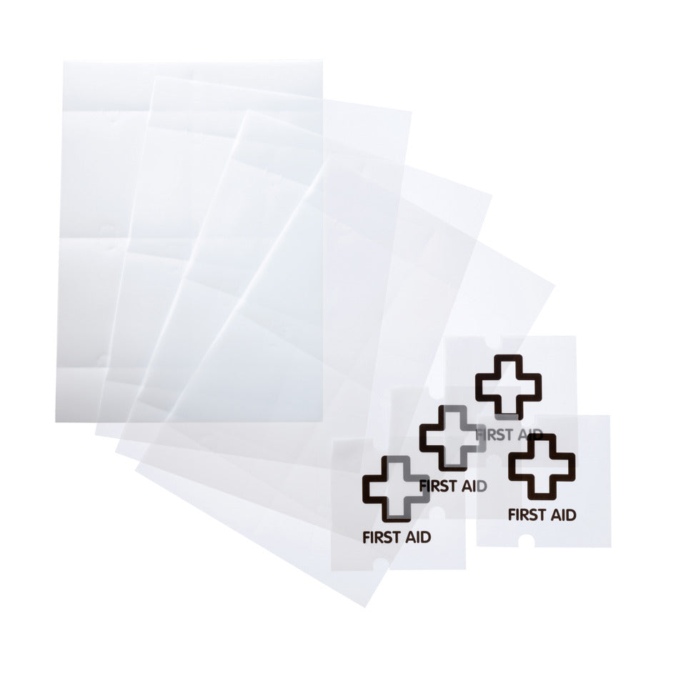 Beschriftungsfolie Crystal Sign, 105x105mm, 10 Stück, transparent DURABLE 4830 19 DURABLE 4830 19  10St