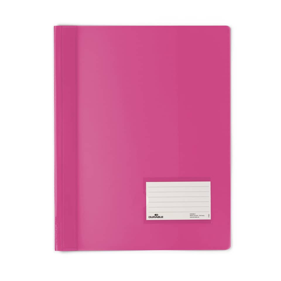 Schnellhefter DURALUX®, transluzente Folie, für A4 Überbreit, 240x310,dunkelrosa DURABLE 2680 34 DURABLE 268034 Duralux überbr
