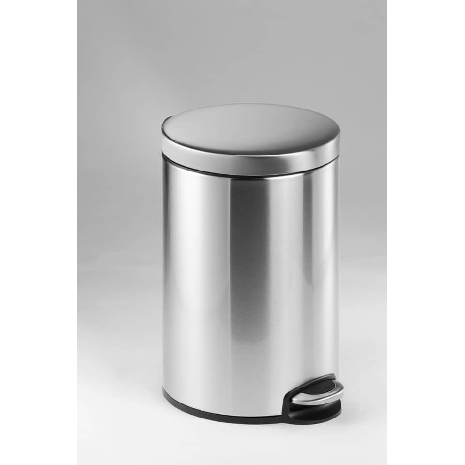 Treteimer rund, 12L, Edelstahl, metallic silber DURABLE 3401 23 DURABLE 3401 23 Edelstahl
