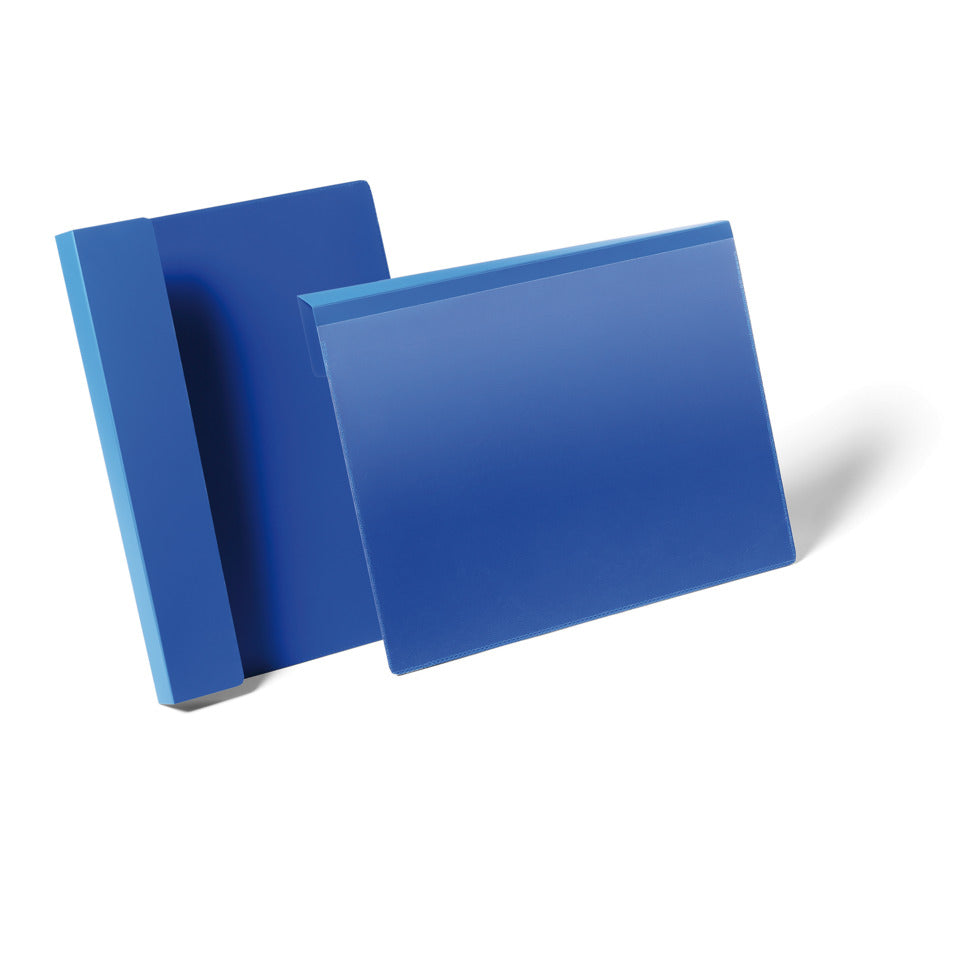Kennzeichnungstasche mit Falz A4 quer, dunkelblau, 50 Stück DURABLE 172307