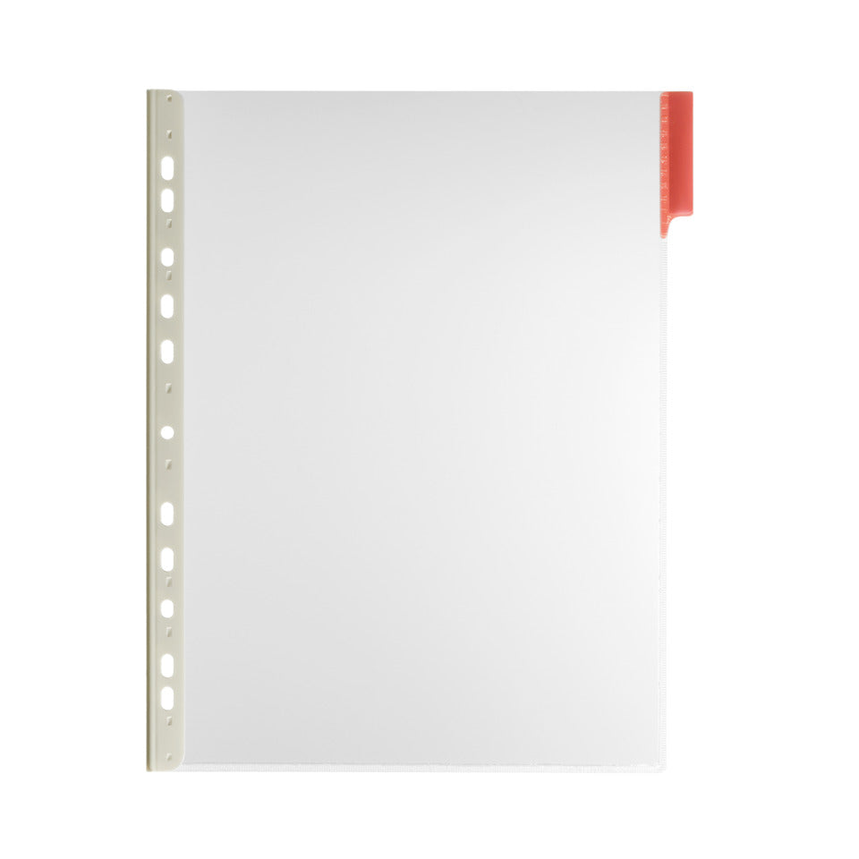 Sichttafel FUNKTION panel A4, Hartfolie, Universallochung, A4, rot DURABLE 5607 03