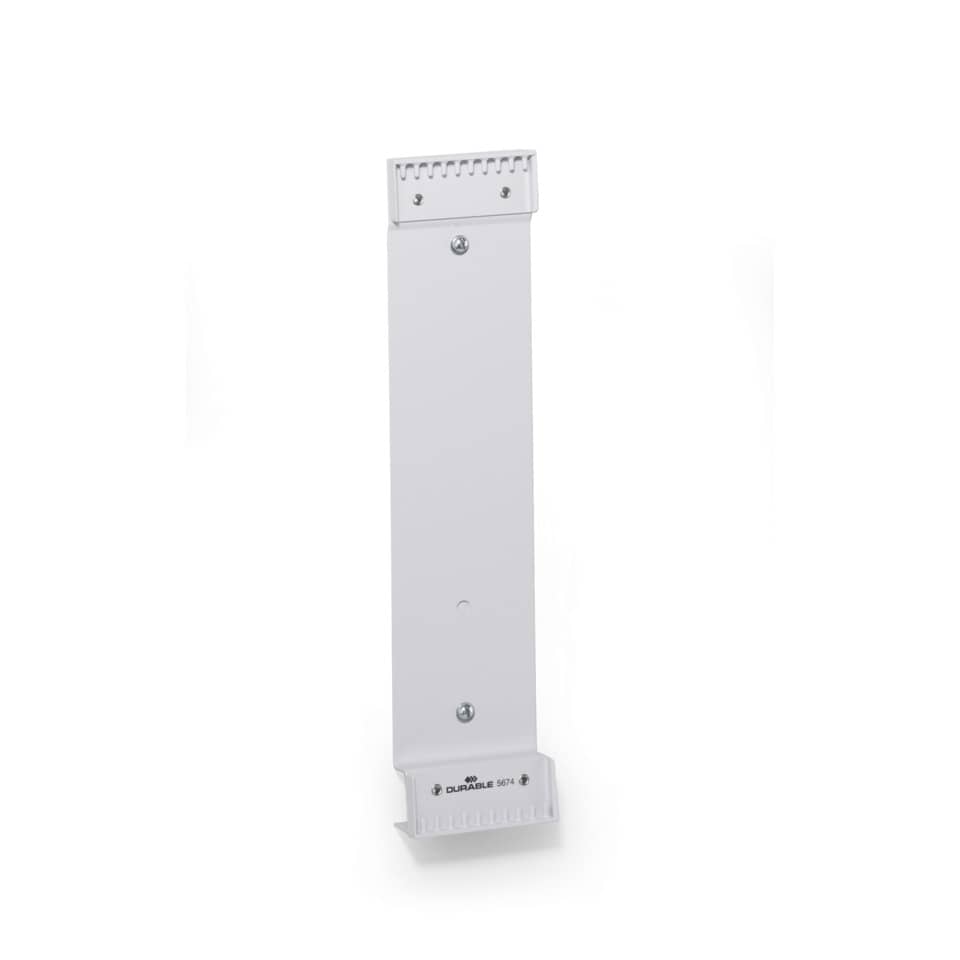 Wandhalterung für 10 Tafeln, 73x322mm, grau DURABLE 5674 10 DURABLE 5674 10  73x322 mm