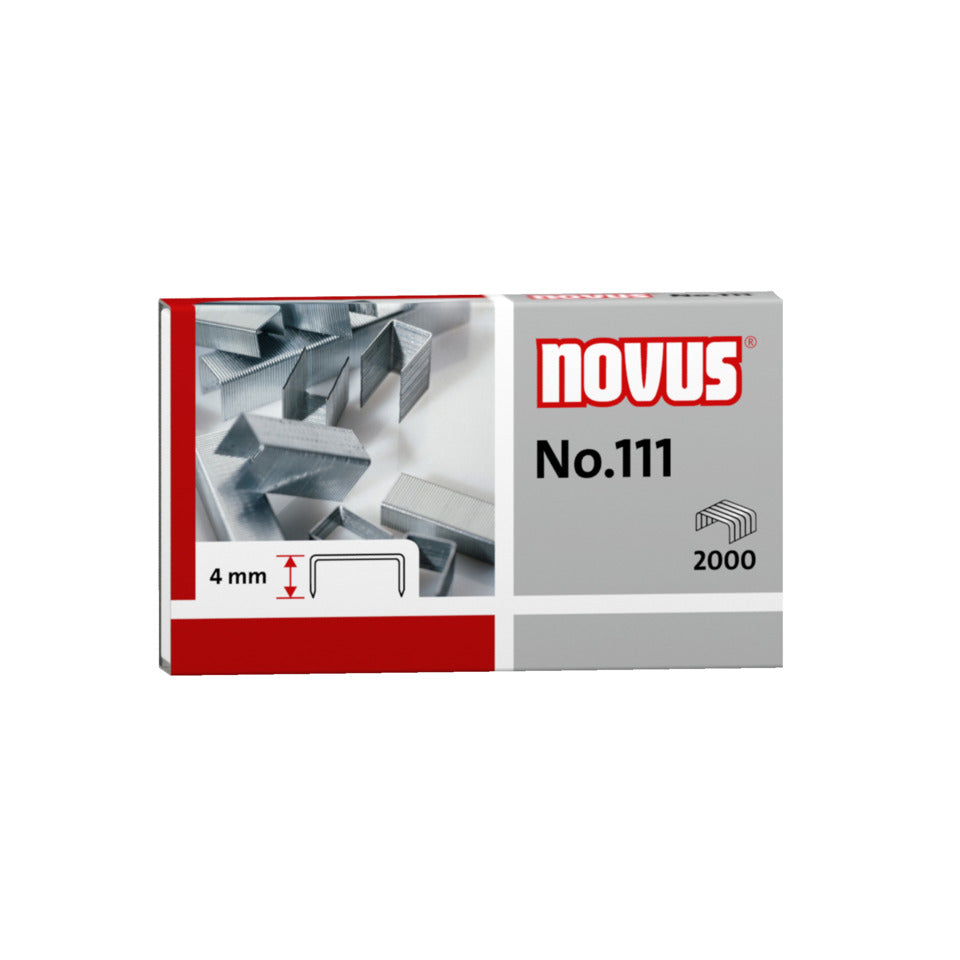 Heftklammern Nr.111 verzinkt, 2000 Stück NOVUS 042-0036 NOVUS NV042-0036 f, B 35