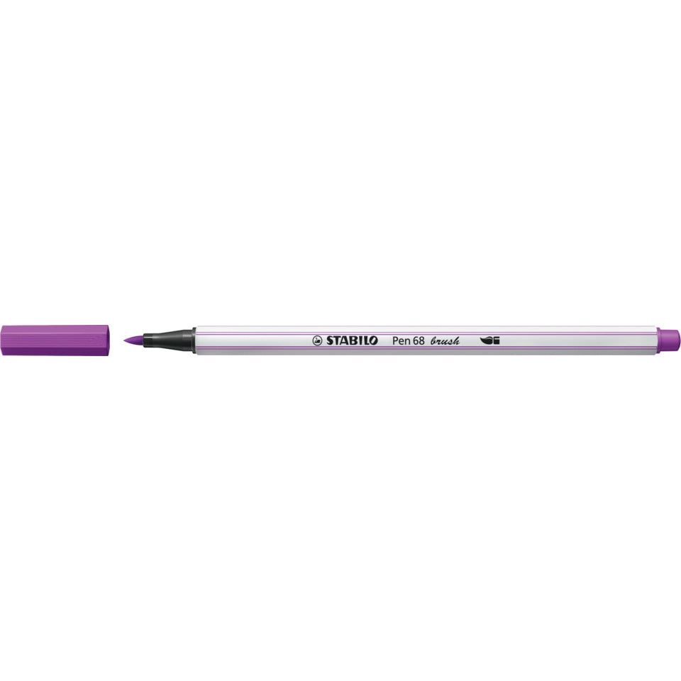 Faserschreiber mit Pinselspitze Pen 68 brush, lila STABILO 568/58