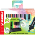 Textmarker GREEN BOSS®, 2-5mm, Tischset mit 8 Stiften STABILO 6070/08-5 STABILO 6070/08-5 Tischset