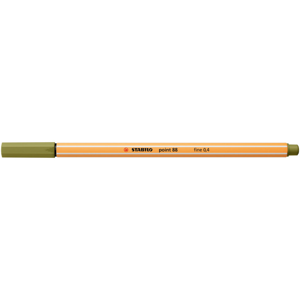 Fineliner point 88®, 0,4 mm, schlammgrün STABILO 88/37