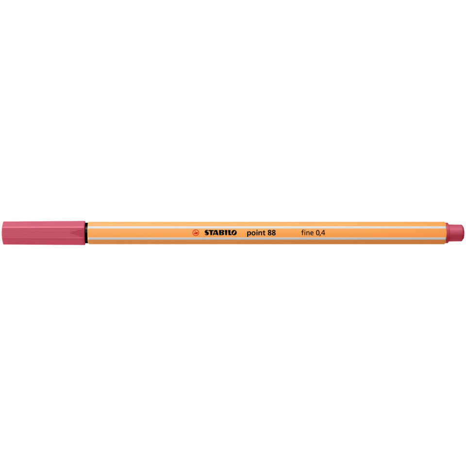 Fineliner point 88®, 0,4 mm, erdbeerrot STABILO 88/49