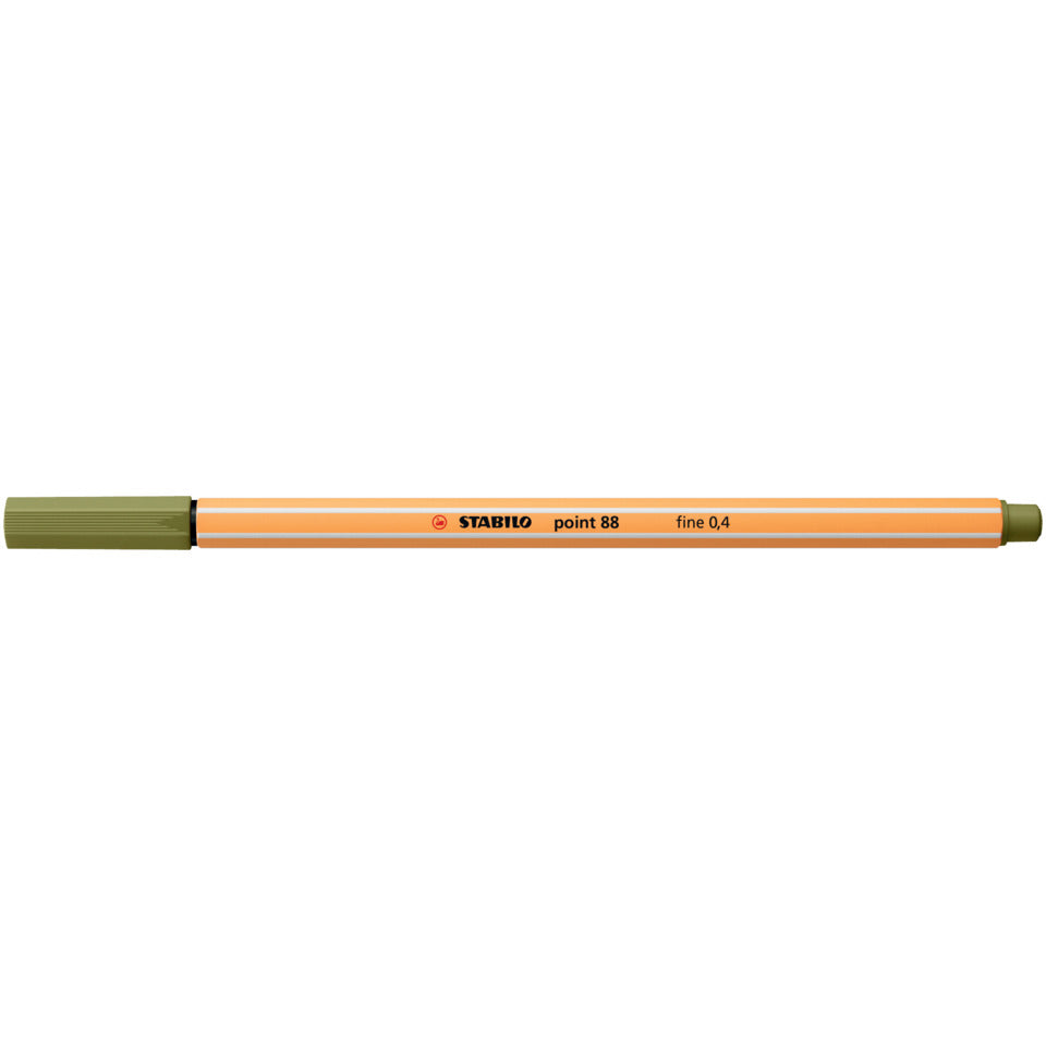 Fineliner point 88®, 0,4 mm, schlammgrün STABILO 88/37
