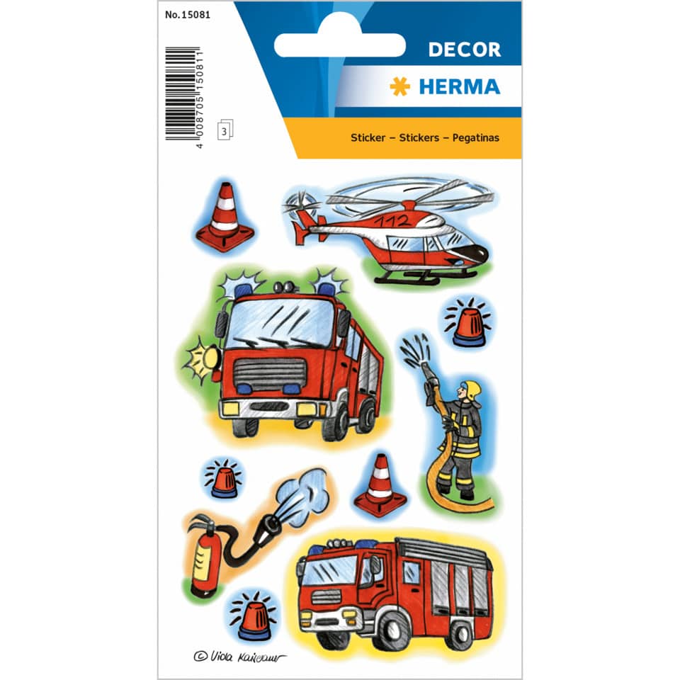 Sticker Feuerwehr, 30 Stück HERMA 15081