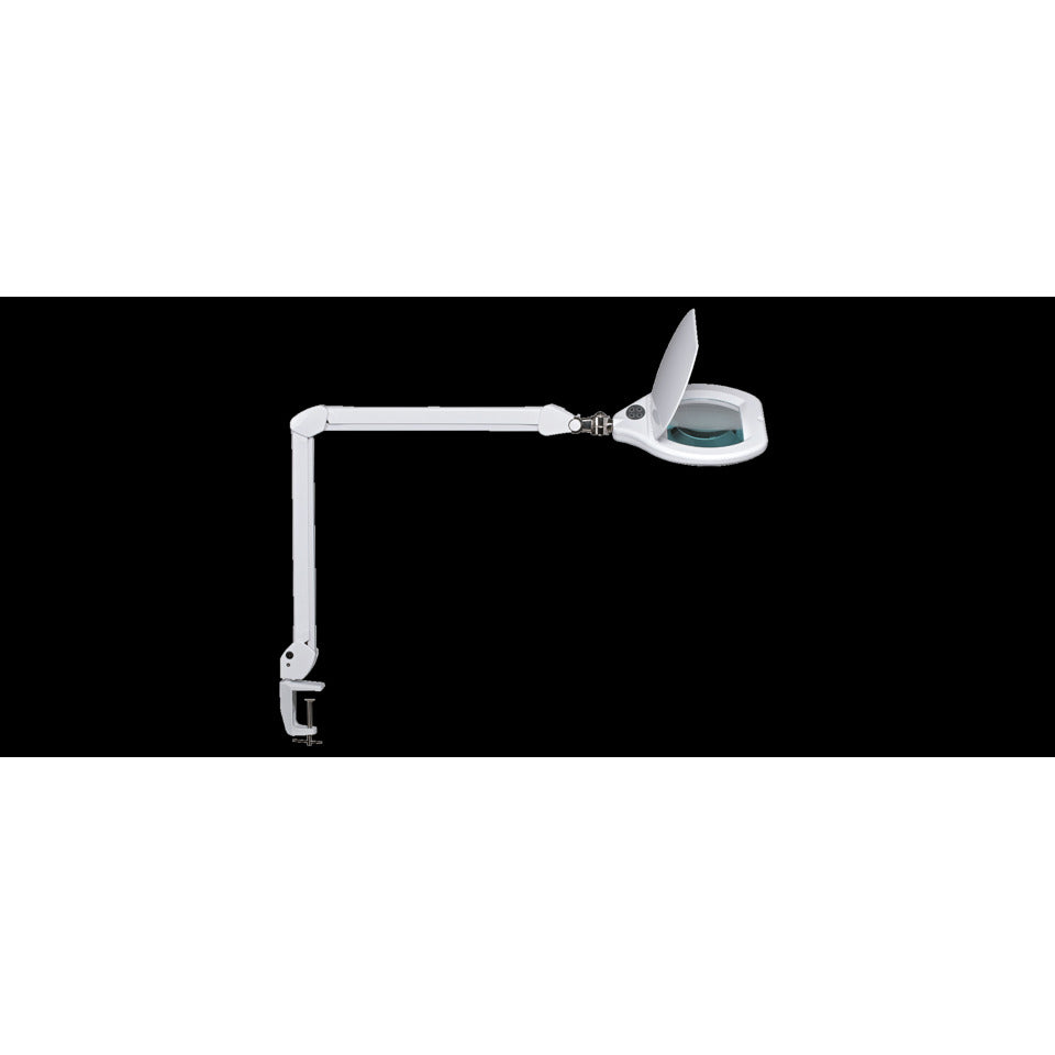 LED-Lupenleuchte MAULcrystal, Klemmfuß, dimmbar, weiß MAUL 82660 02 MAUL 82660 02 dimmbar