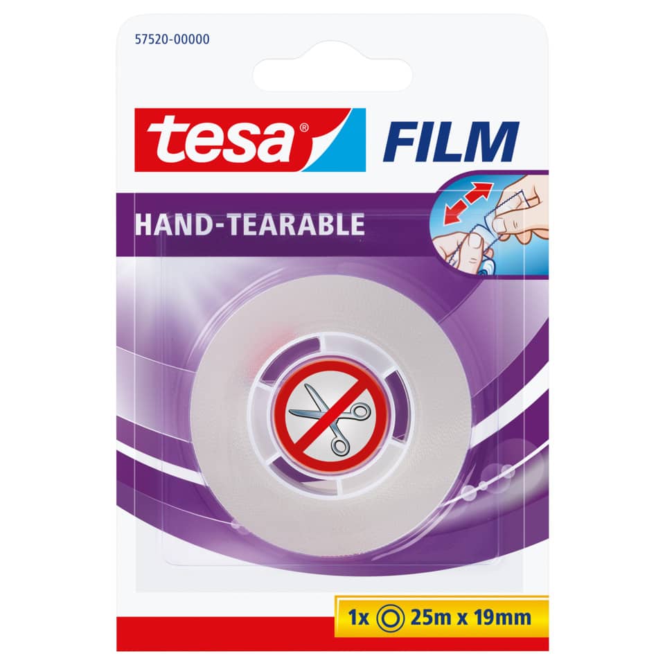 Klebefilm tesafilm®, 25mx19mm, einreißbar TESA 57520-00000-00 TESAFILM 57520 ohne Abroller
