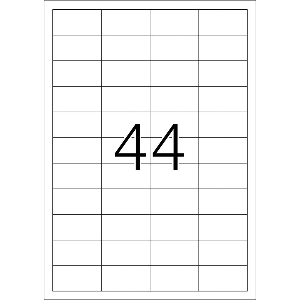 Folienetiketten stark haftend, 48,3x25,4mm, wetterfest, 1100 Stück, weiß HERMA 4690 HERMA 4690 wetterf. extra stark haft.