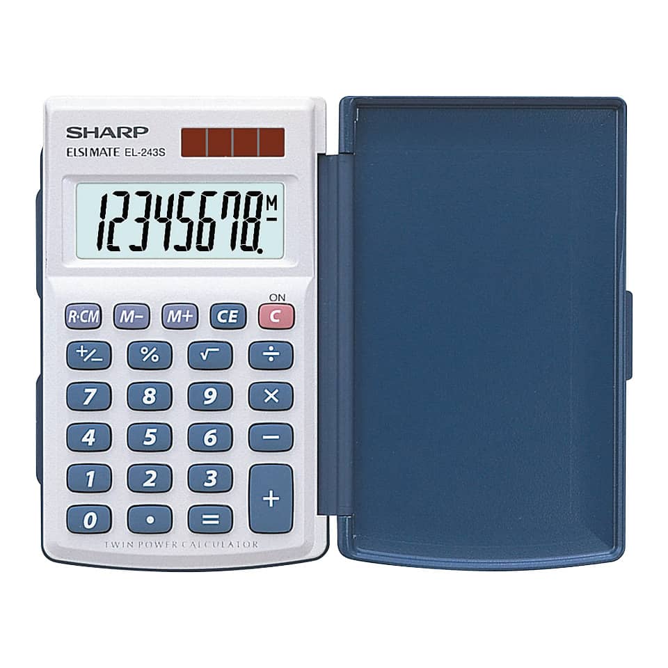 Taschenrechner EL-243S, Batterie, 60 x 105 x 11 mm SHARP EL243S