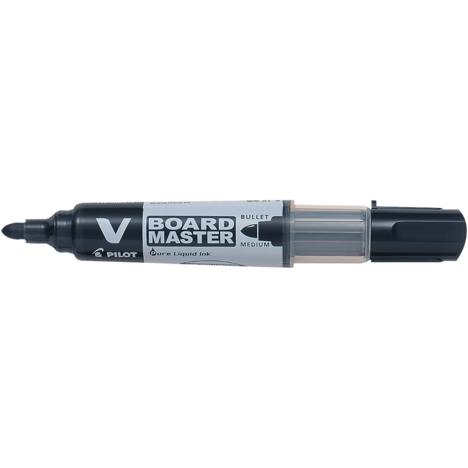 Whiteboardmarker V-Board Master, 2,3mm, Rundspitze, schwarz PILOT WBMA-VBM-M-B-BG 5080701