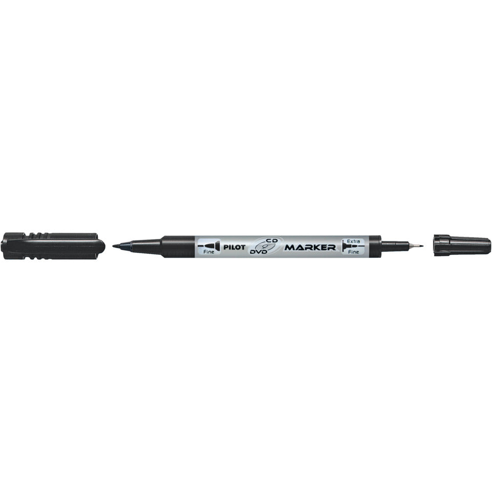 CD-Marker Twin Duo, 0,7/0,4mm, schwarz PILOT 4056001 PILOT SCA-TMCD-B 4056001