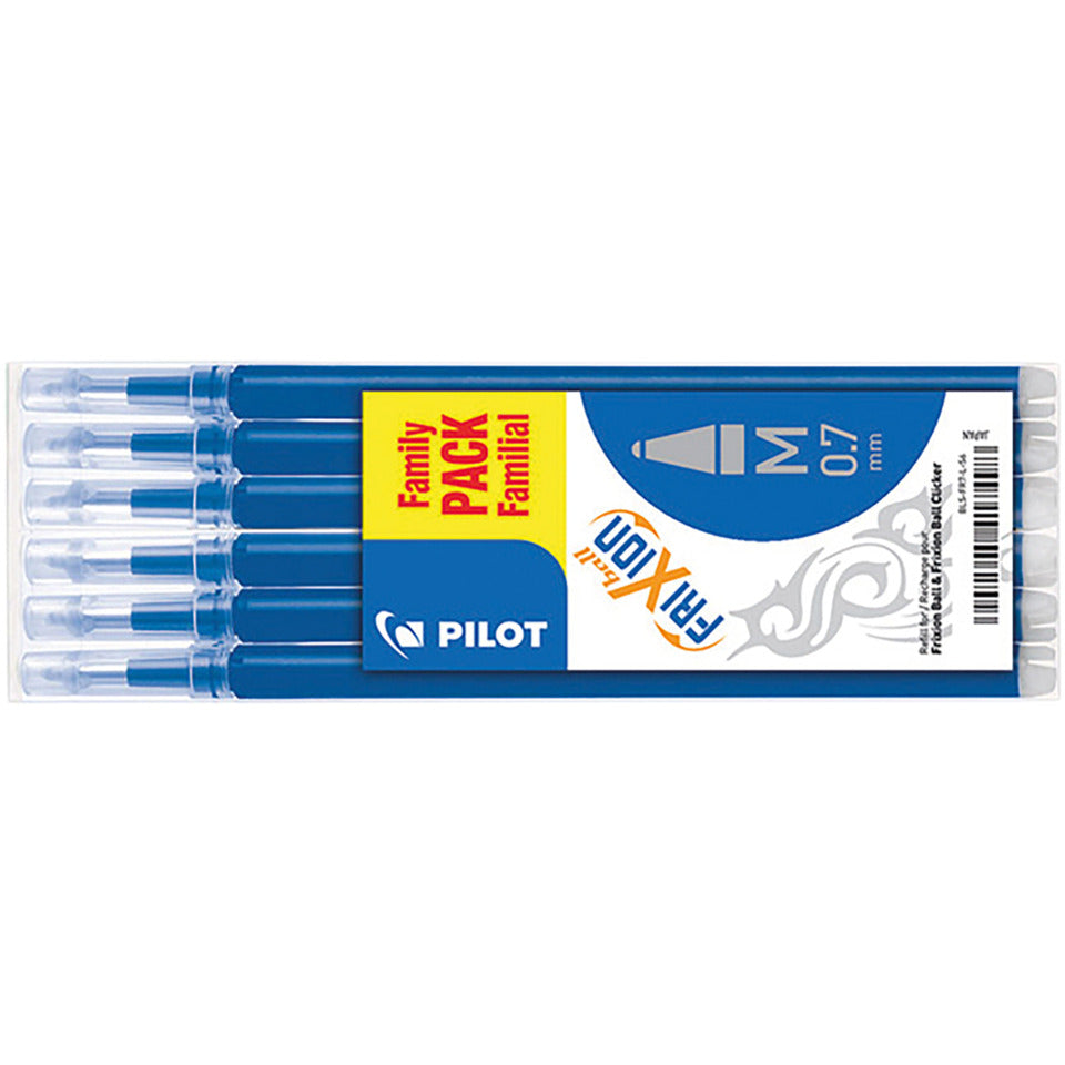 Tintenrollermine FriXion Ball/Clicker 0,4mm, 6 Stück, blau PILOT 2261003F6 PILOT BLS-FR7-L-S6 2261003F6