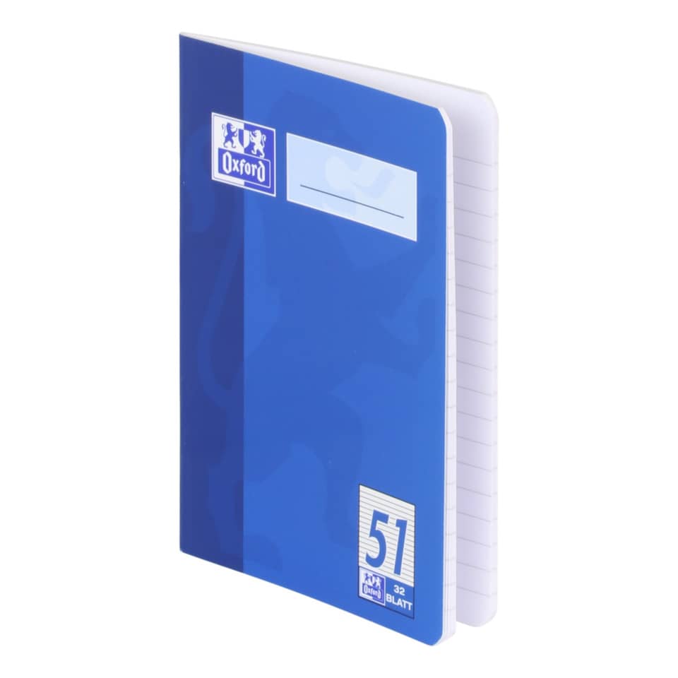 Oktavheft, A6, 90g/m², 32 Blatt, Lin.51, liniert, sortiert OXFORD 100050396 OXFORD 100050396 Lineatur 51