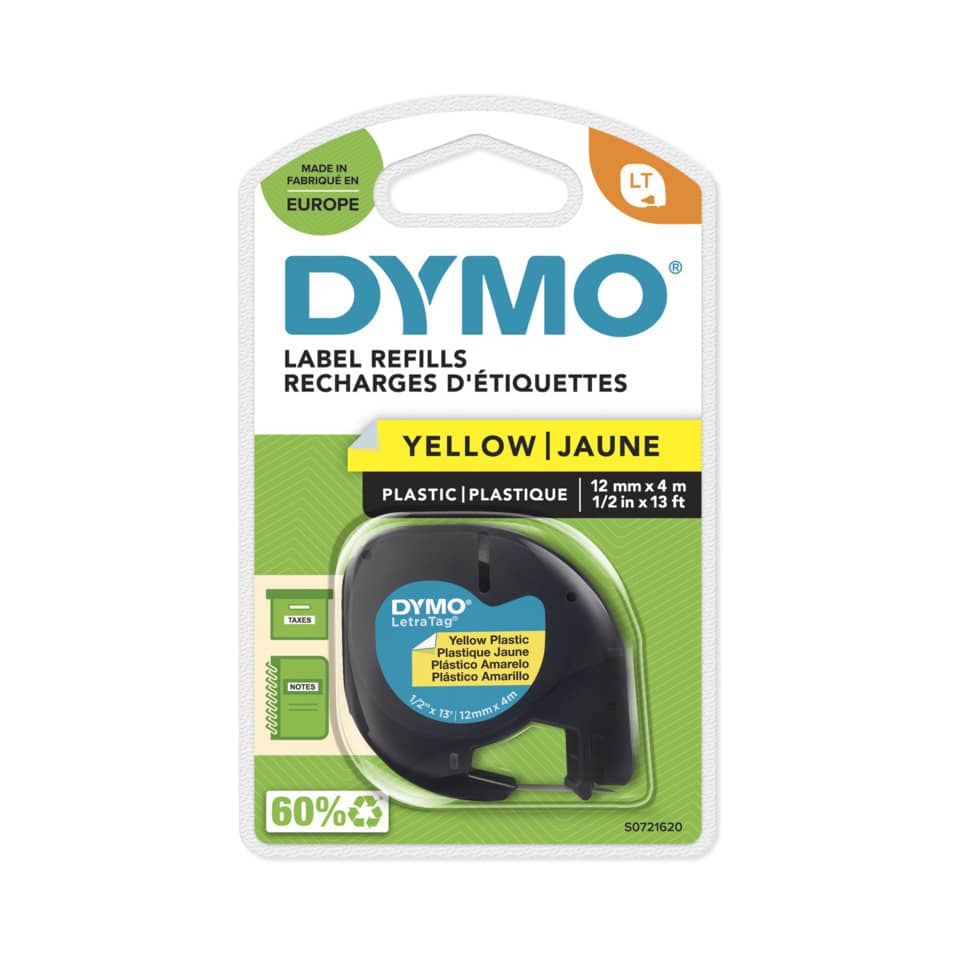 Prägeband, 12mmx4m, gelb DYMO S0721620 DYMO S0721620 12mm 4m