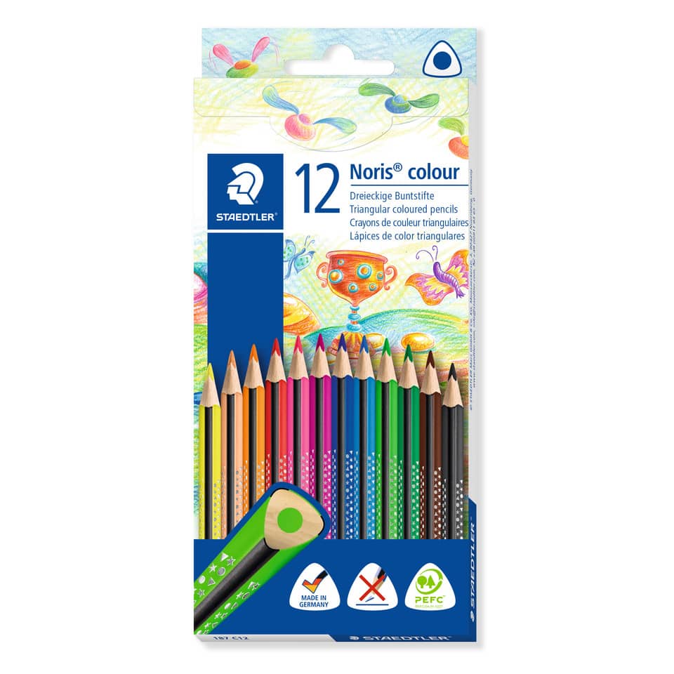 Farbstiftetui Noris® colour, 3mm, 12 Stück, sortiert STAEDTLER 187 C12 STAEDTLER 187 C12 Noris Colour