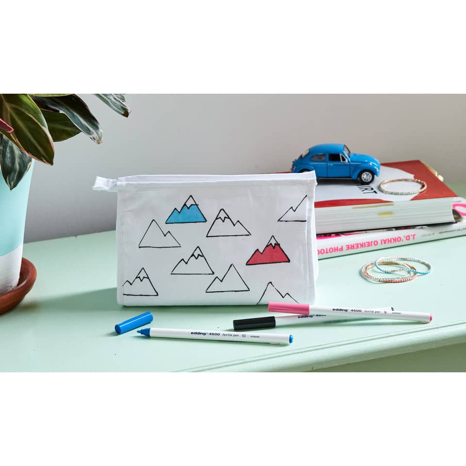 Textilstift 4600 Basic, 5 Stück, sortiert EDDING 4-4600-5 EDDING 4-4600-5 Basic Colours