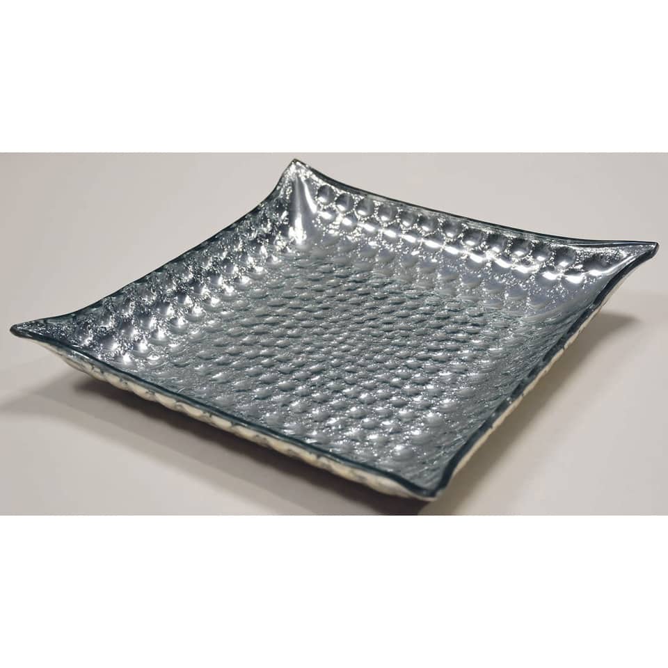Glasteller, 26x26cm, silber PBS 48419 48419 26x26cm
