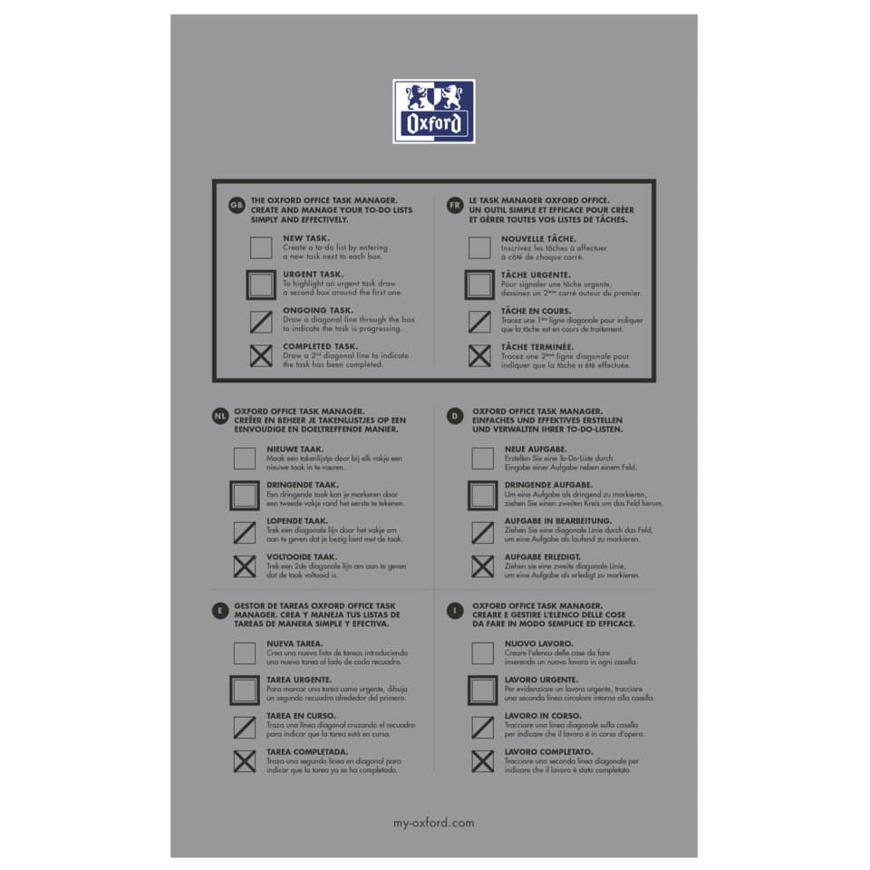Notizblock Office Essentials, 12,5x20cm, sortiert OXFORD 400055727 OXFORD 400055727 12,5x20 cm