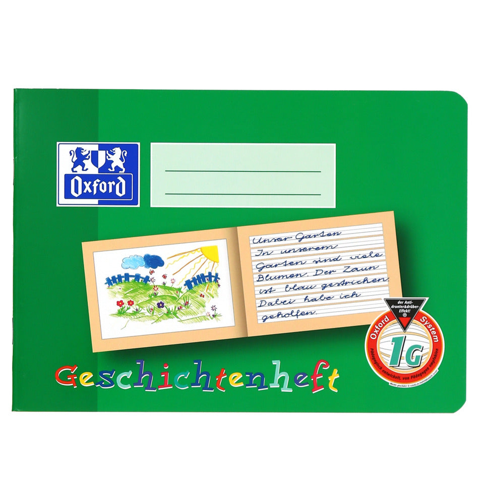 Geschichtenheft, A5 quer, 16 Blatt, Lin.1G OXFORD 100050103 OXFORD 100050103 Unl. Umr.